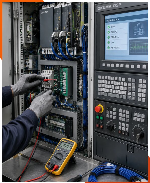 Ремонт систем ЧПУ Okuma OSP в Перми